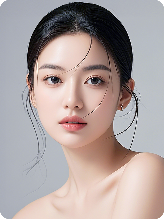 피부 컨디션 회복을 표현한 모델 이미지